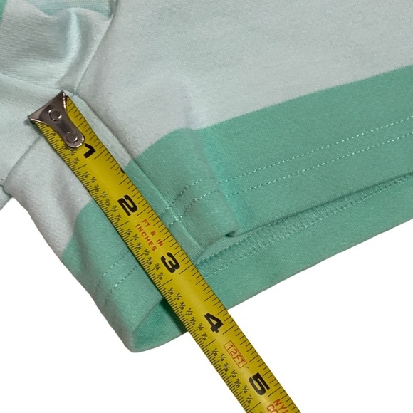 STS Sails to Sable Women’s Mint Green Striped Sailor Zip Back Pocket Shorts SZ S - Picture 7 of 8